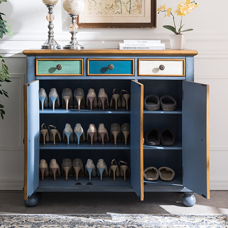 Vintage wooden discount shoe rack